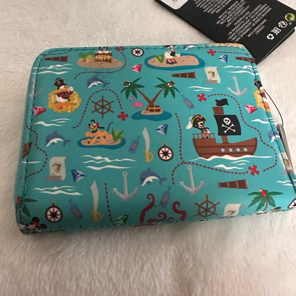 Loungefly Mickey Pirate Adventure Backpack with Matching Wallet - Picture 7 of 8